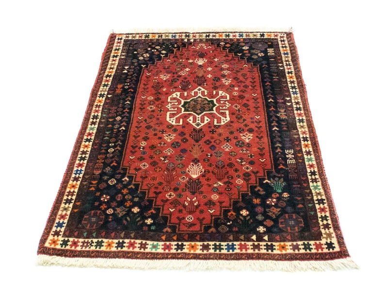 Ghashghai Teppich 92x145cm - Perserteppich - rot