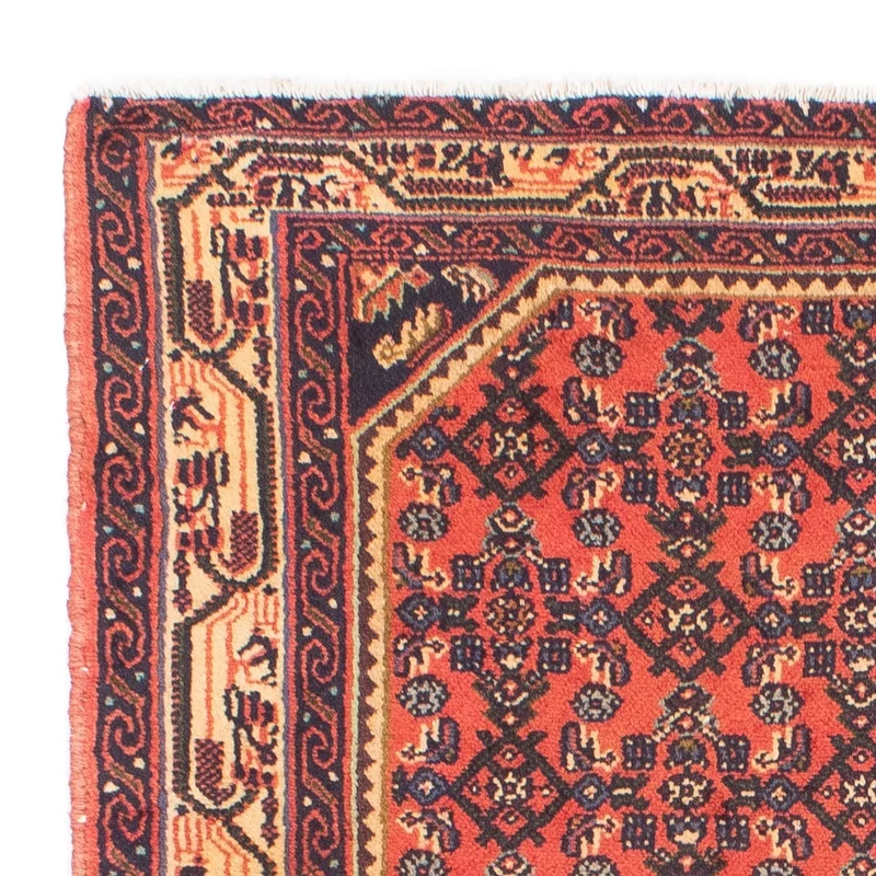 Hosseinabad Teppich 102x150cm - Perserteppich - hellrot