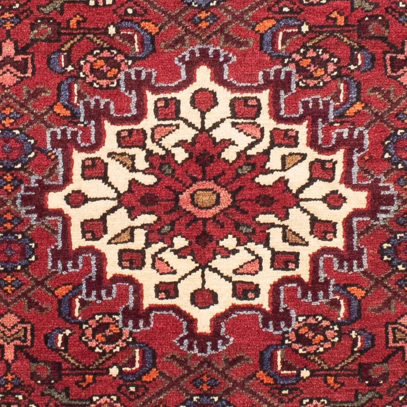 Hosseinabad Teppich 105x157cm - Perserteppich - dunkelrot
