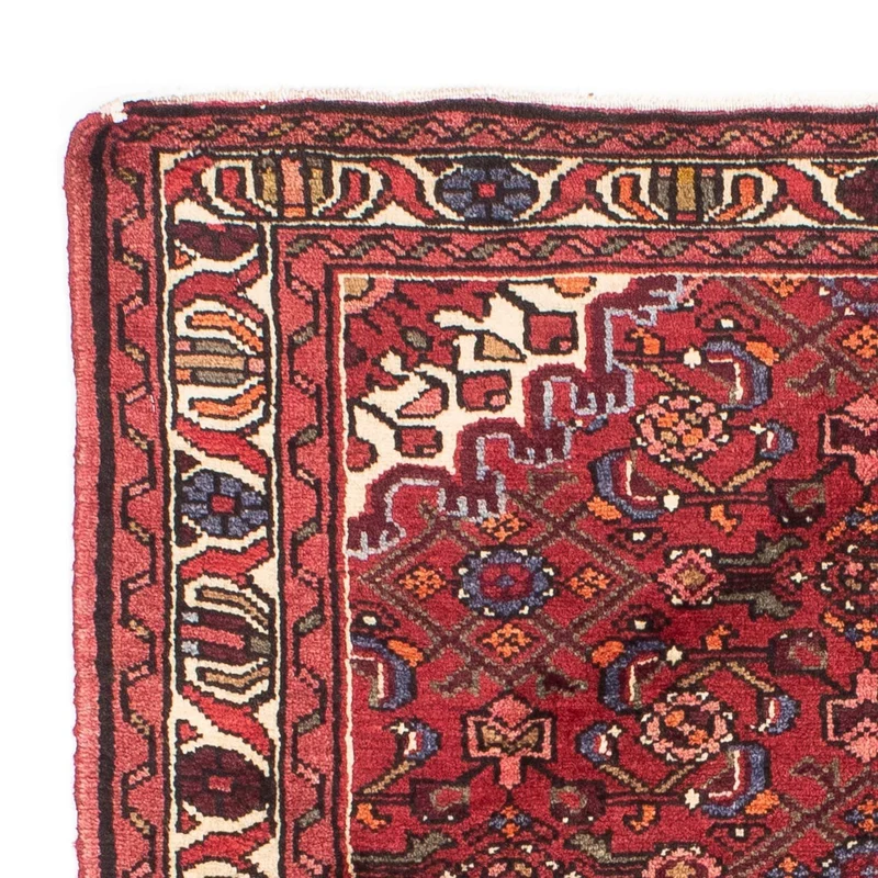 Hosseinabad Teppich 105x157cm - Perserteppich - dunkelrot