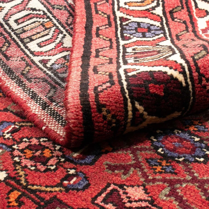 Hosseinabad Teppich 105x157cm - Perserteppich - dunkelrot