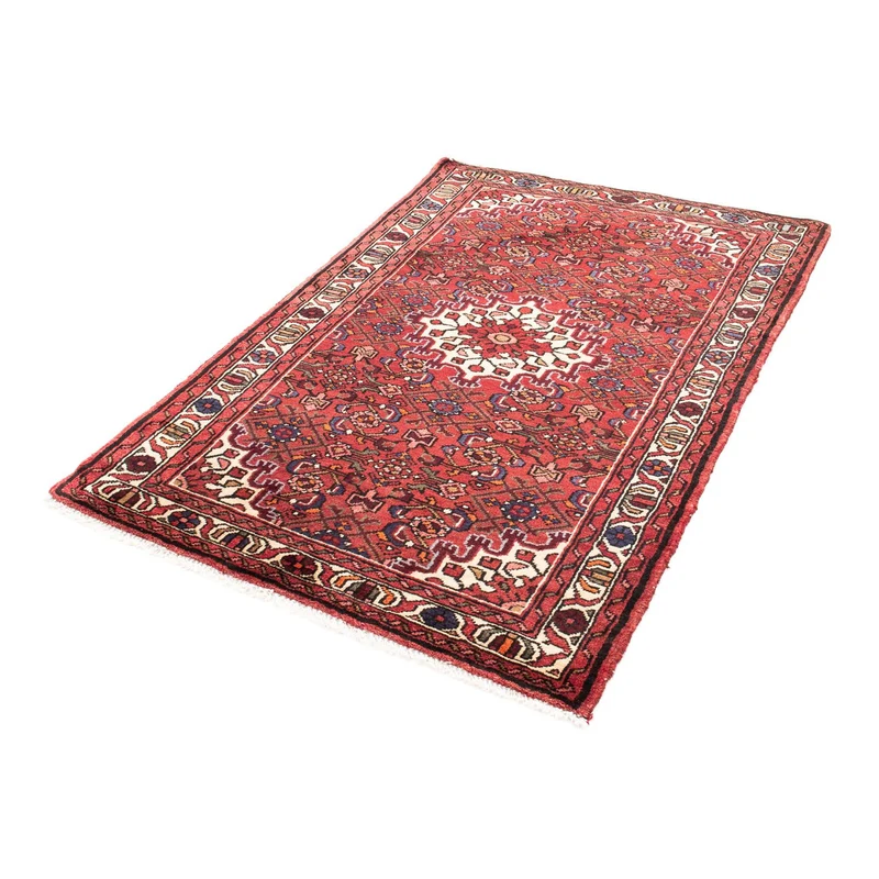 Hosseinabad Teppich 105x157cm - Perserteppich - dunkelrot