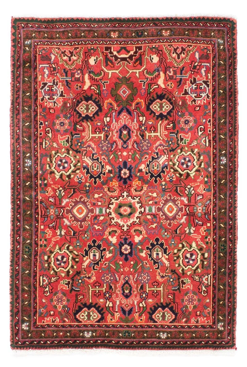 Hosseinabad Teppich 102x150cm - Perserteppich - rot