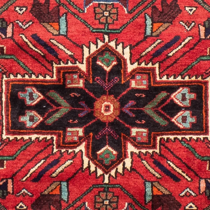 Hosseinabad Teppich 130x212cm - Perserteppich - dunkelrot