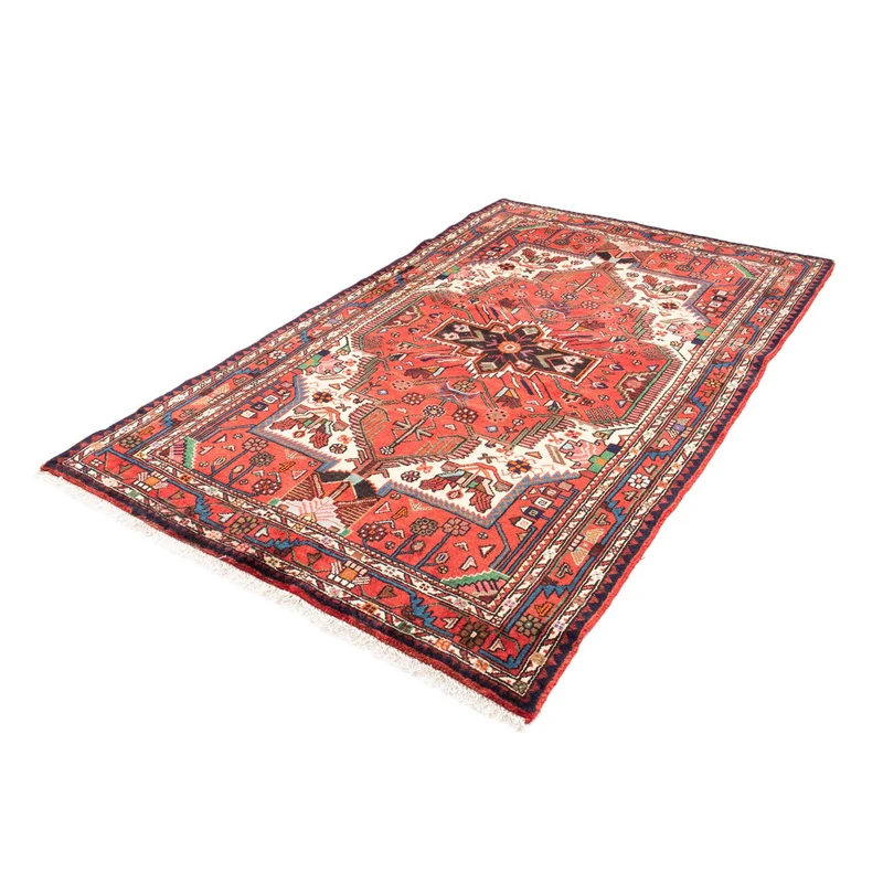 Hosseinabad Teppich 130x212cm - Perserteppich - dunkelrot