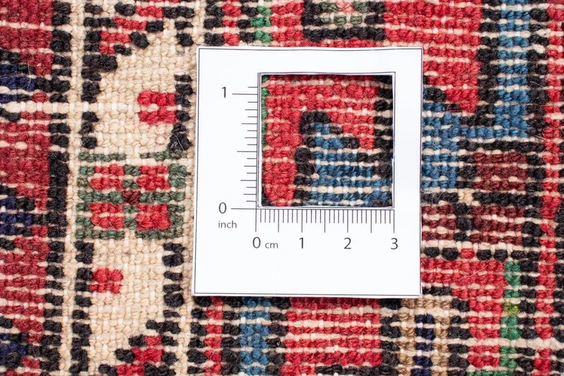 Hosseinabad Teppich 130x212cm - Perserteppich - dunkelrot