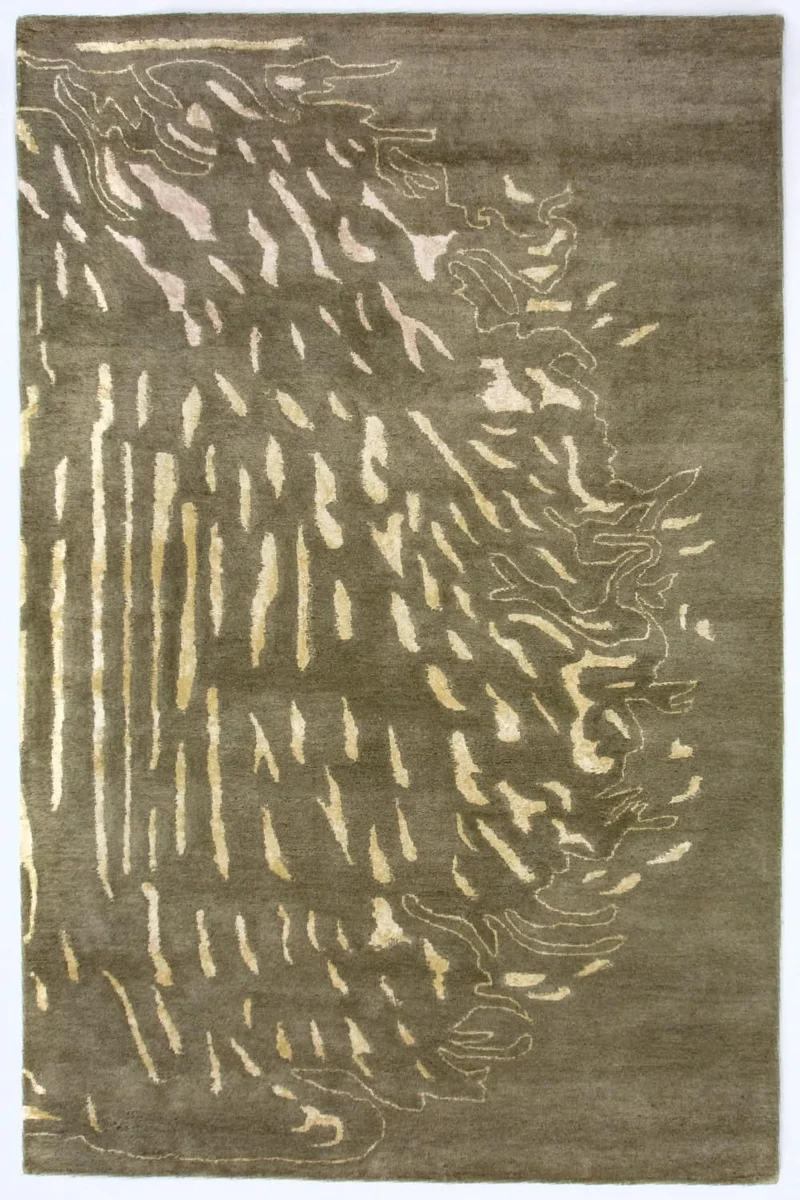 Designer Teppich 153x242cm - braun