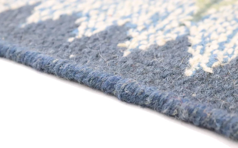 Kelim Modern Teppich 80x250cm - blau