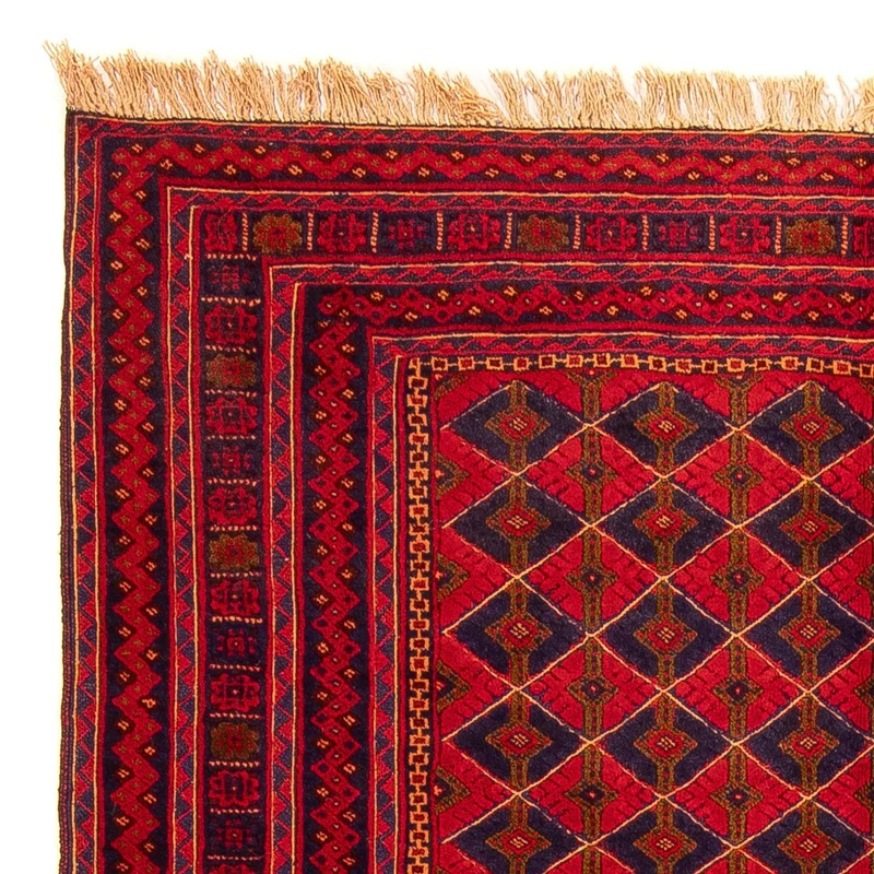 Kelim Teppich - Oriental 153 x 202 cm - dunkelrot