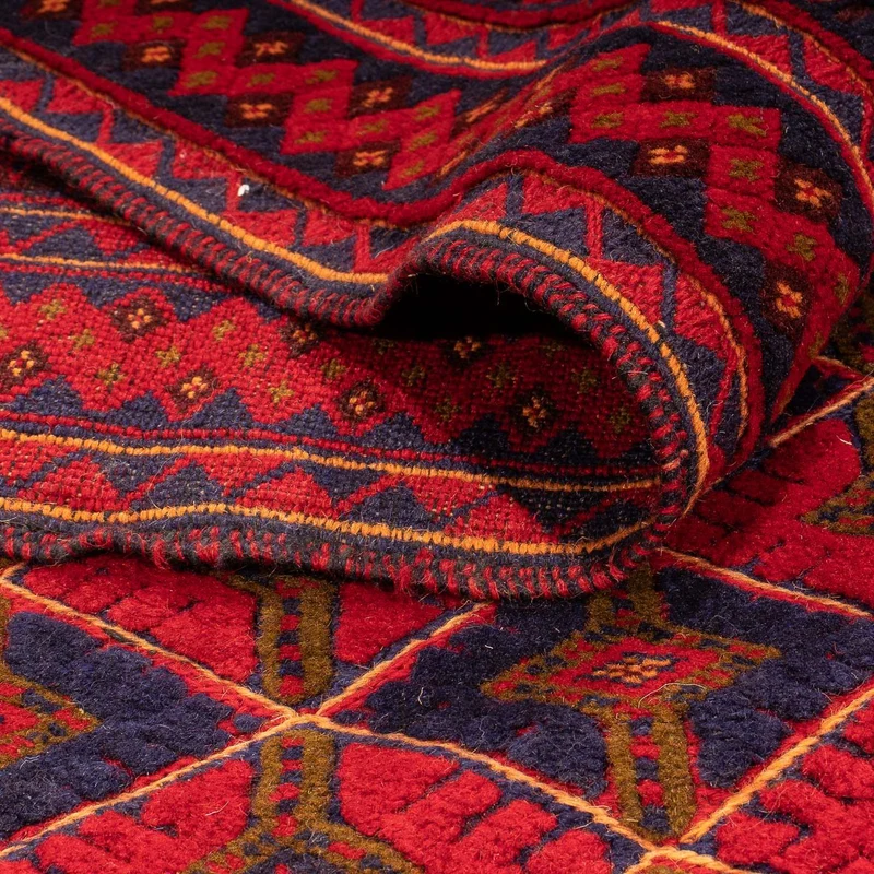 Kelim Teppich - Oriental 153 x 202 cm - dunkelrot