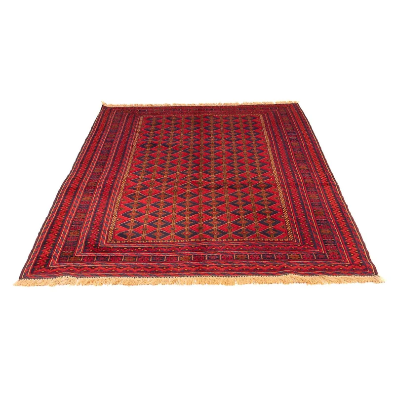 Kelim Teppich - Oriental 153 x 202 cm - dunkelrot