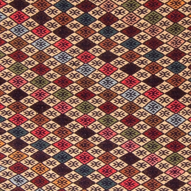 Kelim Afghan Teppich 120x185cm - mehrfarbig