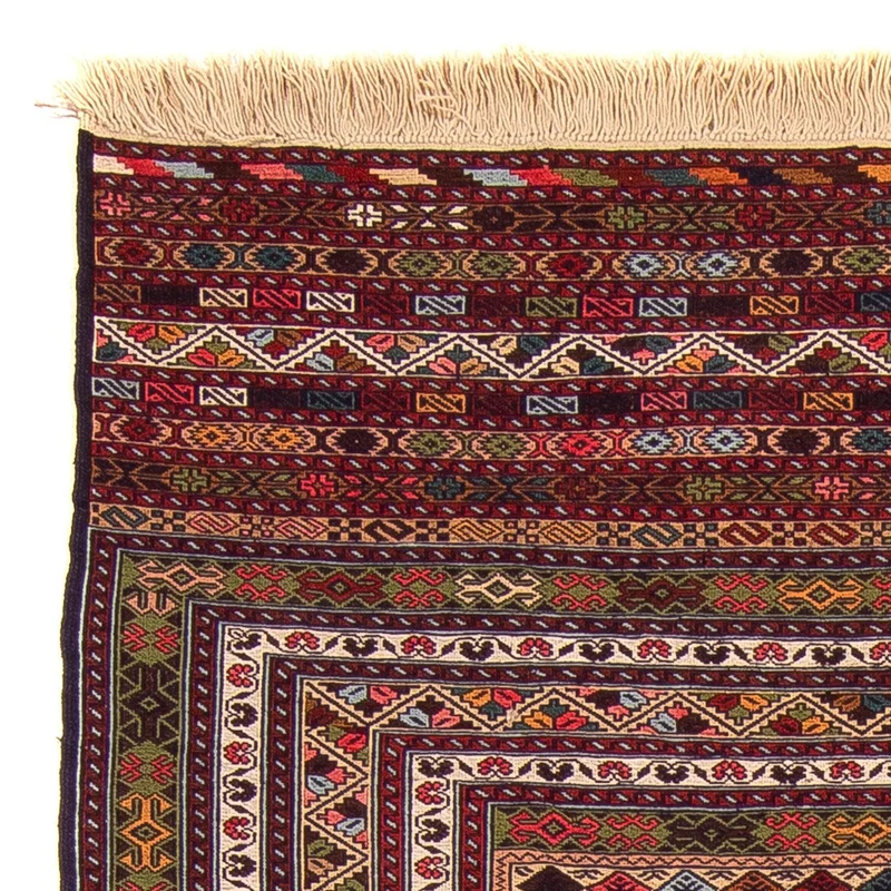 Kelim Afghan Teppich 120x185cm - mehrfarbig