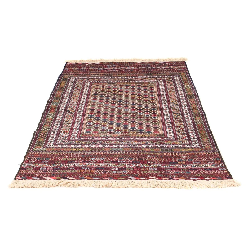 Kelim Afghan Teppich 120x185cm - mehrfarbig