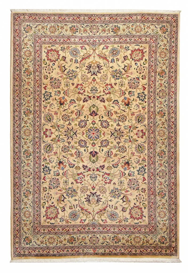Maschad Teppich 202x293cm - Perserteppich - beige