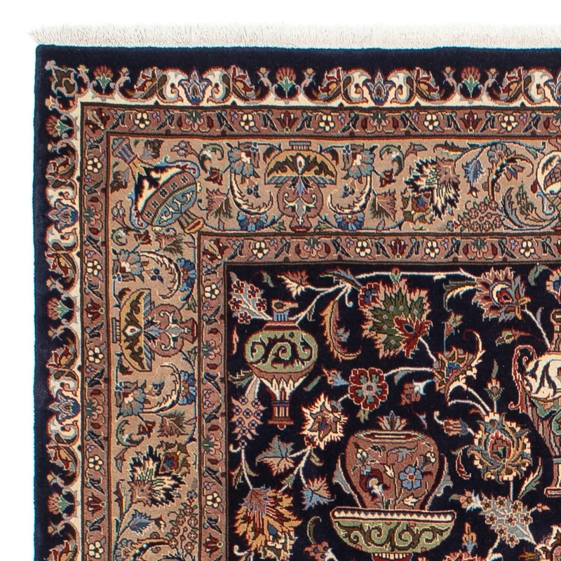 Kaschmar Teppich 203x290cm - Perserteppich - schwarz