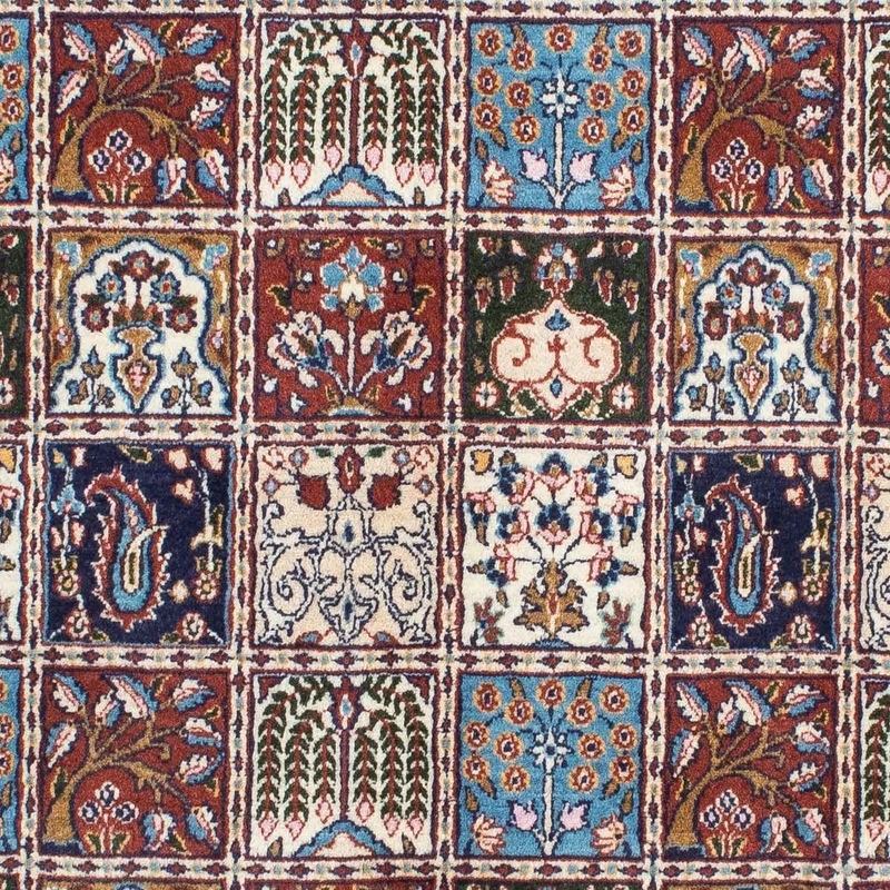 Moud Teppich 147x195cm - Perserteppich - dunkelrot