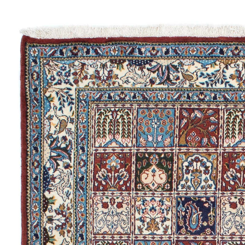 Moud Teppich 147x195cm - Perserteppich - dunkelrot