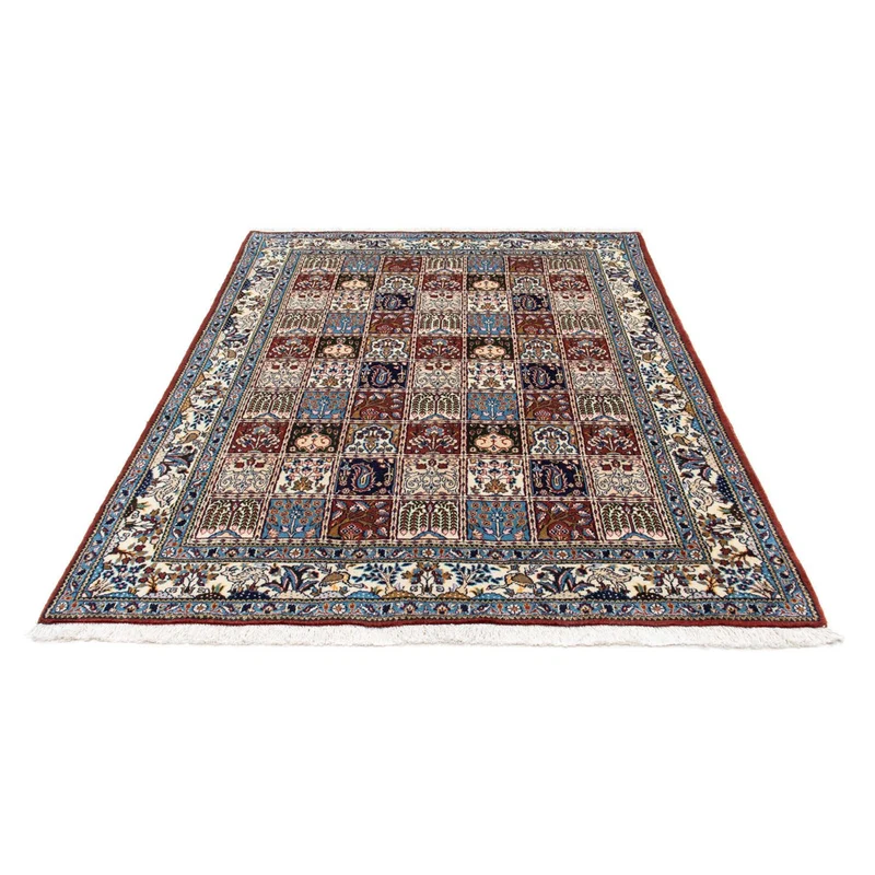 Moud Teppich 147x195cm - Perserteppich - dunkelrot