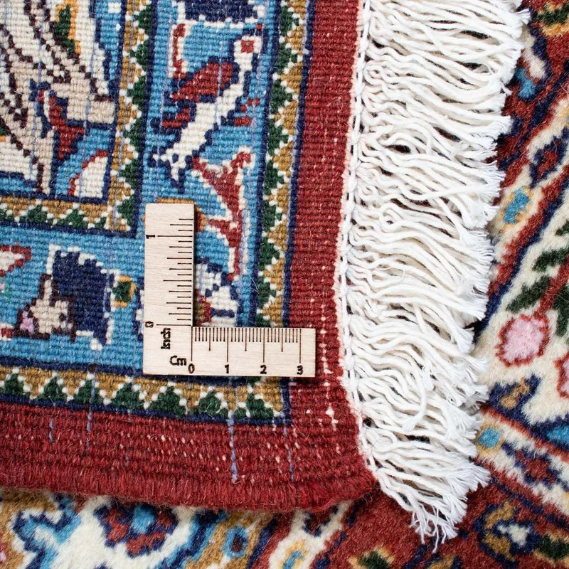 Moud Teppich 147x195cm - Perserteppich - dunkelrot