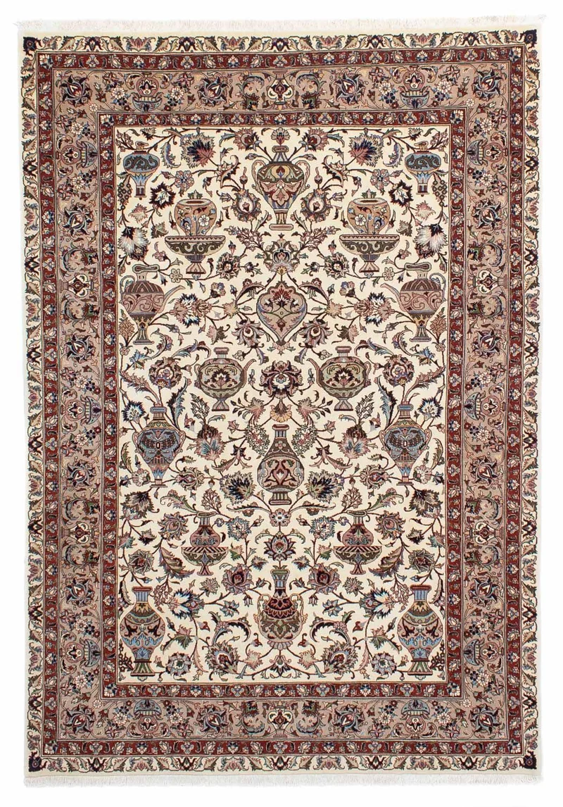 Kaschmar Teppich 198x293cm - Perserteppich - beige