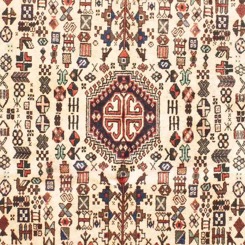 Shiraz Teppich 110x143cm - Perserteppich - beige