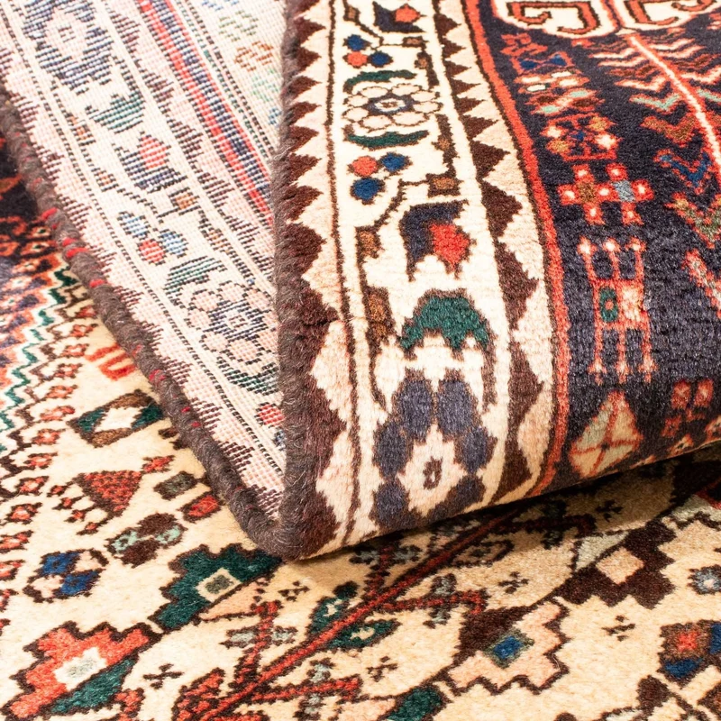 Shiraz Teppich 110x143cm - Perserteppich - beige