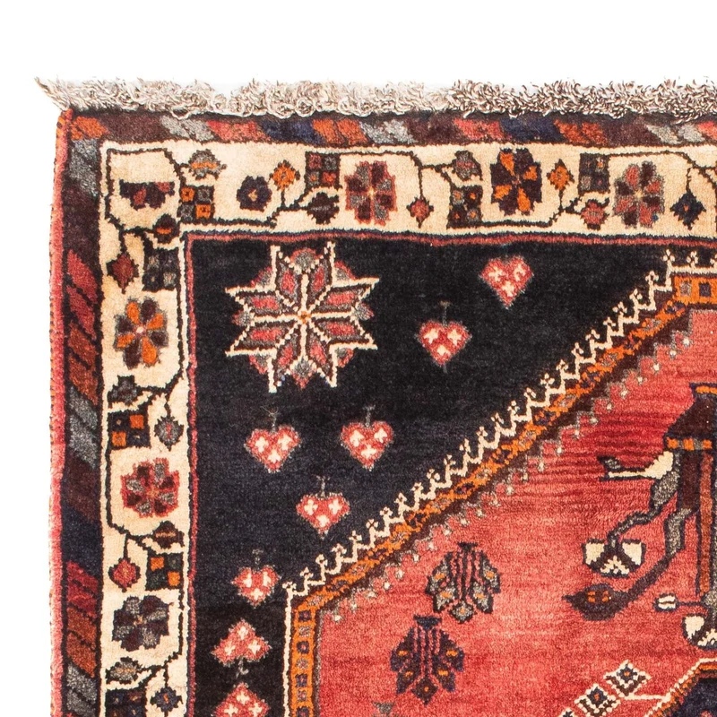 Shiraz Teppich 110x147cm - Perserteppich - dunkelblau