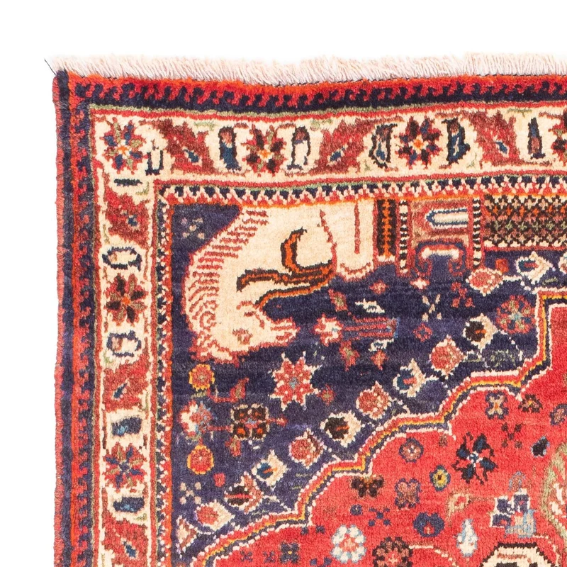 Shiraz Teppich 112x155cm - Perserteppich - hellrot