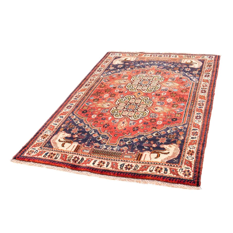 Shiraz Teppich 112x155cm - Perserteppich - hellrot