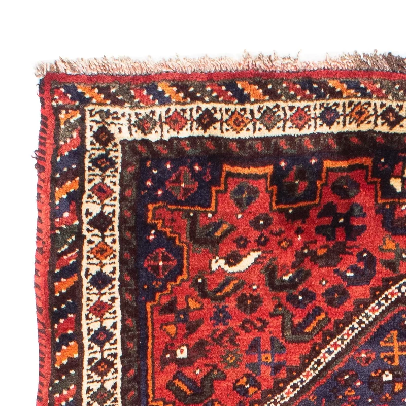 Shiraz Teppich 110x163cm - Perserteppich - dunkelrot