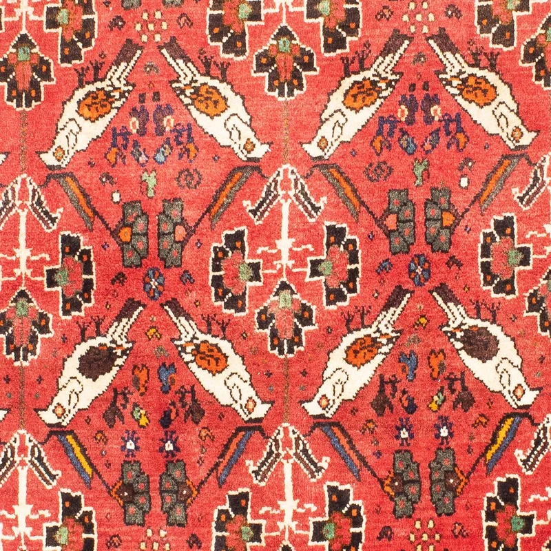 Shiraz Teppich 117x162cm - Perserteppich - hellrot