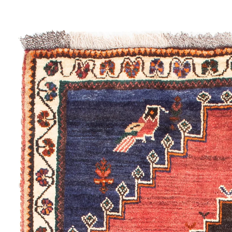 Shiraz Teppich 107x160cm - Perserteppich - dunkelblau
