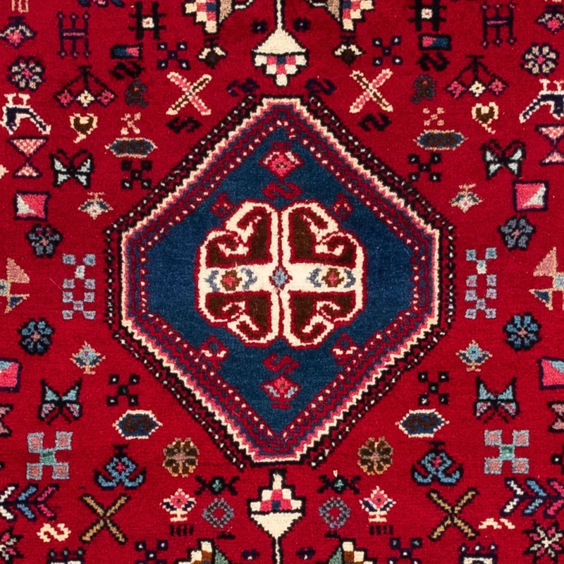 Abadeh Teppich 103x150cm - Perserteppich - dunkelrot