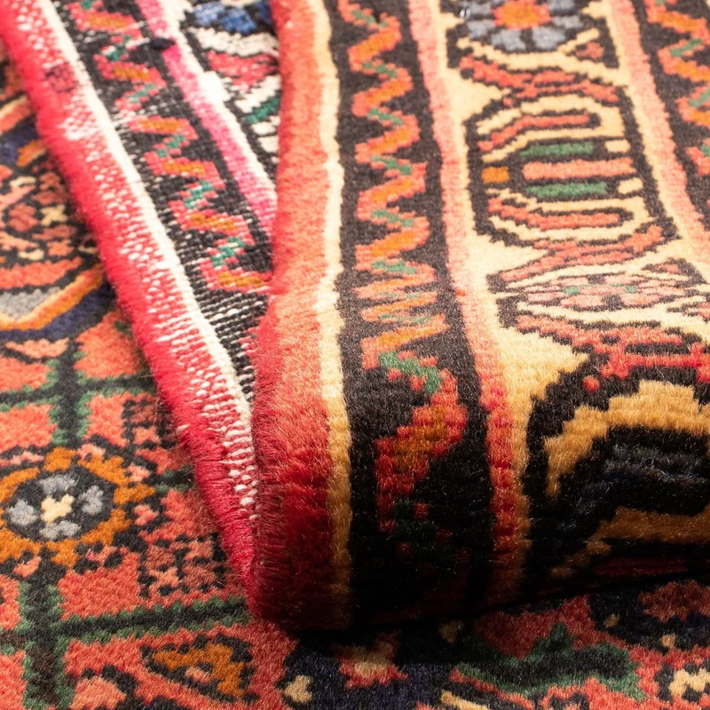 Hosseinabad Teppich 100x160cm - Perserteppich - dunkelrot