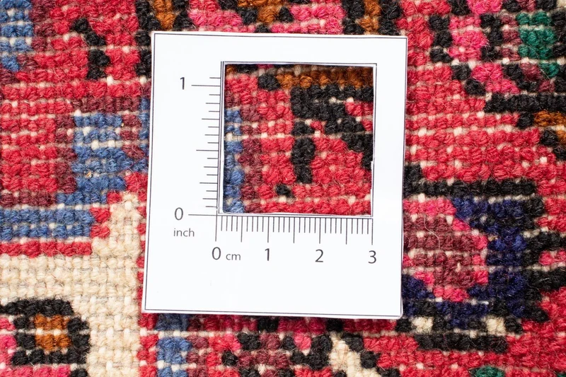 Hosseinabad Teppich 100x160cm - Perserteppich - dunkelrot