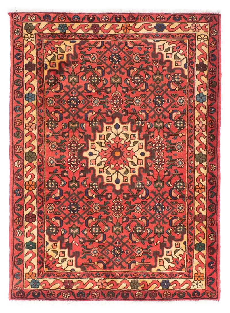 Hosseinabad Teppich 112x160cm - Perserteppich - rot