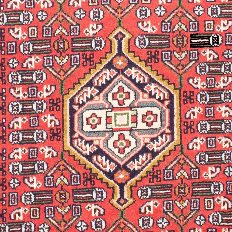 Hosseinabad Teppich 102x148cm - Perserteppich - rot