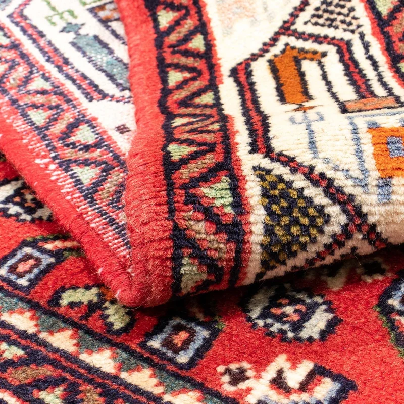 Hosseinabad Teppich 102x148cm - Perserteppich - rot