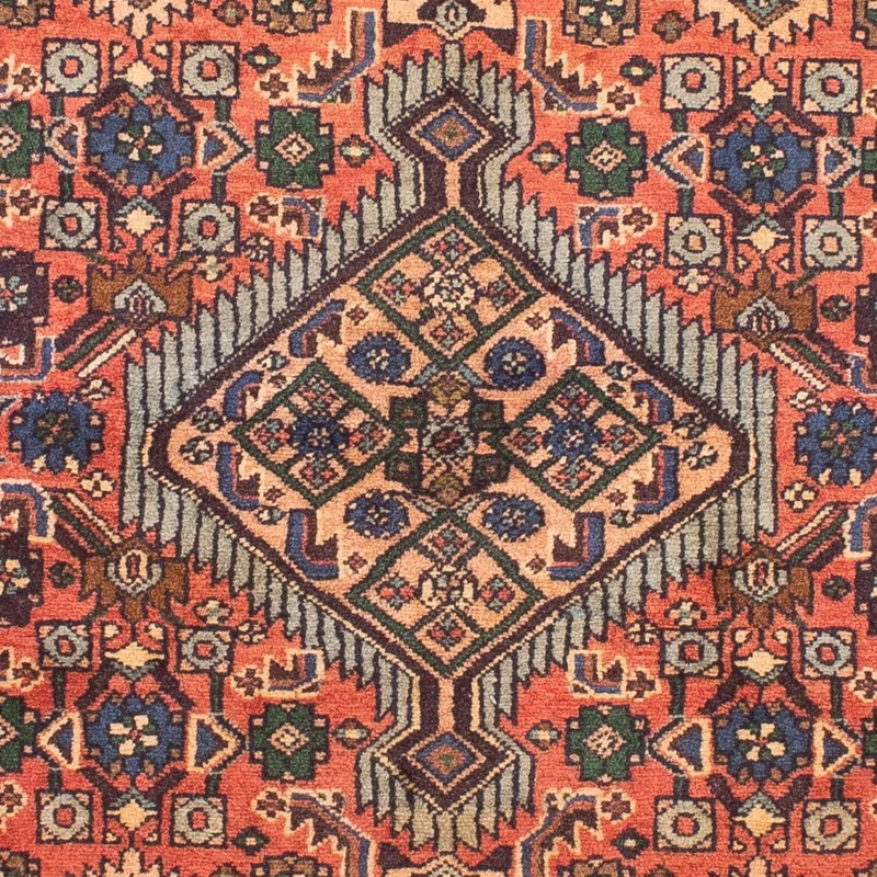 Hosseinabad Teppich 100x147cm - Perserteppich - hellrot