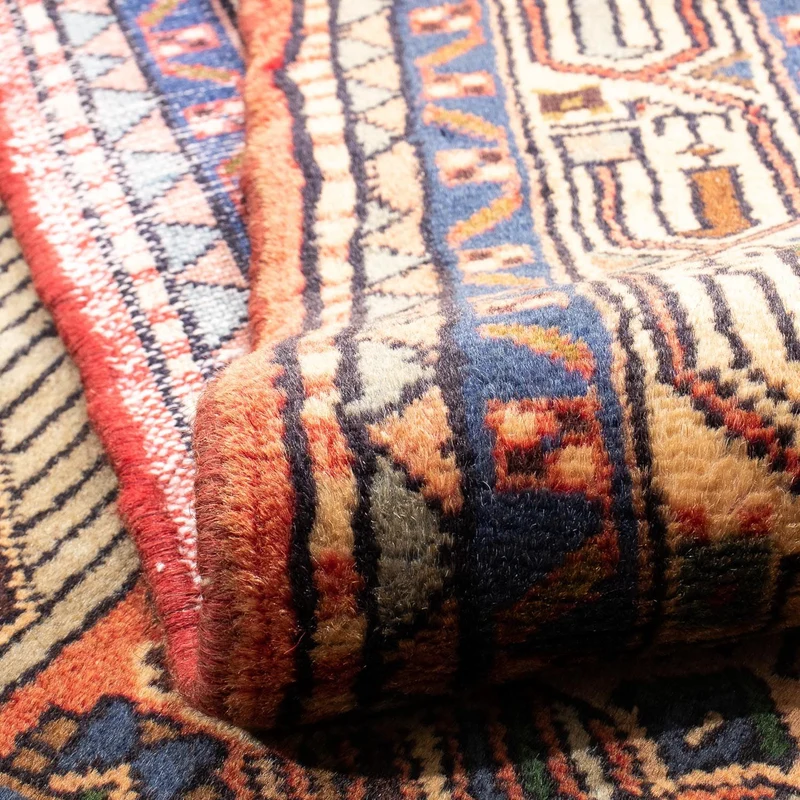 Hosseinabad Teppich 100x147cm - Perserteppich - hellrot