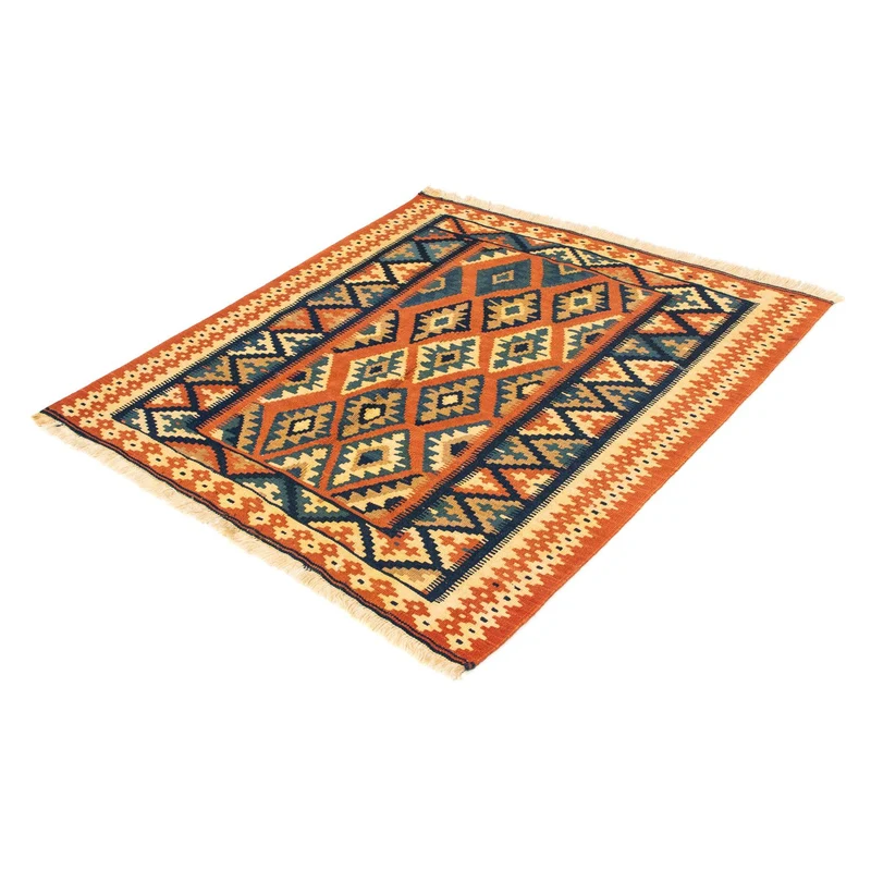 Kelim Fars Teppich 100x107cm - rost