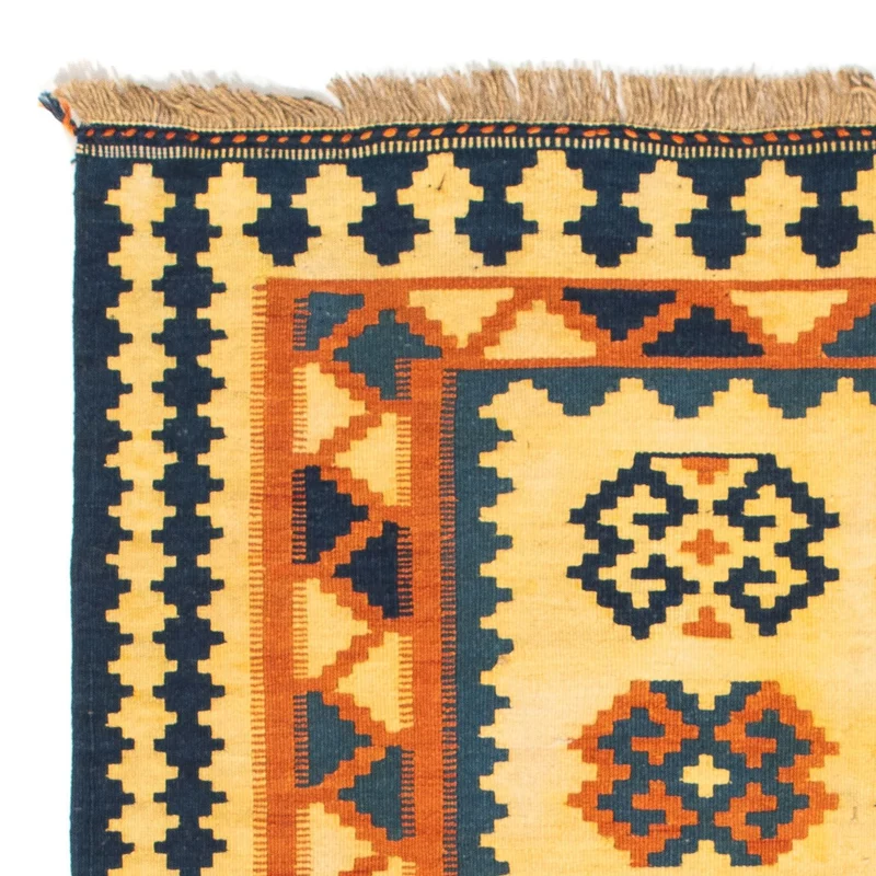 Kelim Fars Teppich 100x107cm - hellbeige