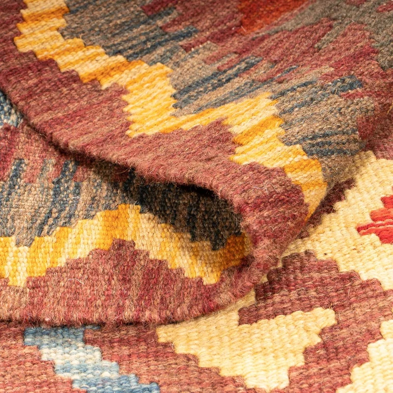 Kelim Maimene Teppich 86x125cm - braun