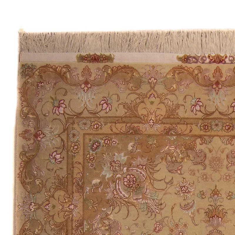 Täbriz - 60 Raj Teppich 150x200cm - Perserteppich - braun