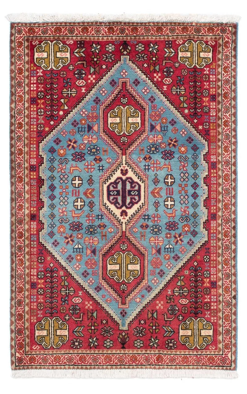 Abadeh Teppich 80x124cm - Perserteppich - hellrot