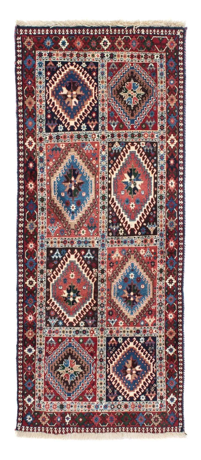 Yalameh Teppich 80x190cm - Perserteppich - dunkelblau