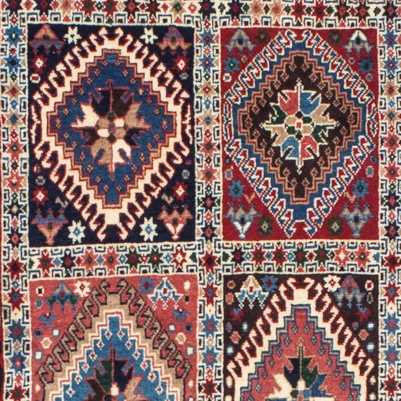 Yalameh Teppich 80x190cm - Perserteppich - dunkelblau