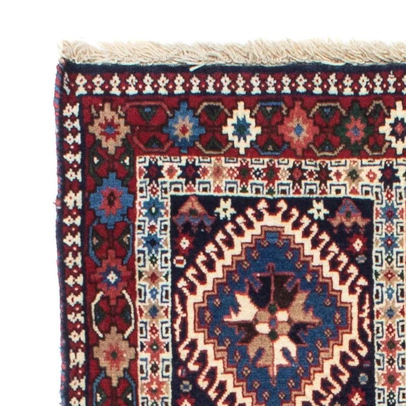 Yalameh Teppich 80x190cm - Perserteppich - dunkelblau