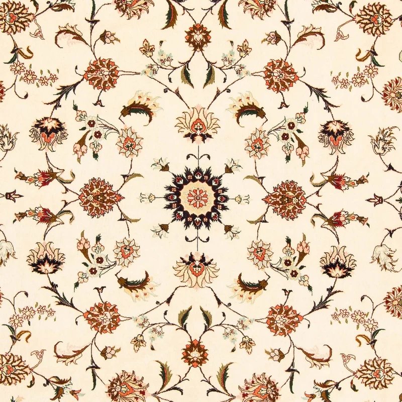 Täbriz - 50 Raj Teppich 205x300cm - Perserteppich - beige